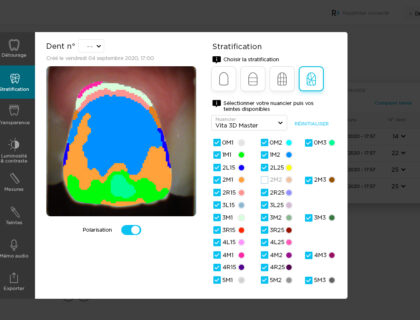 Rayplicker Vision - Visualiseur de teintes stratification - Borea