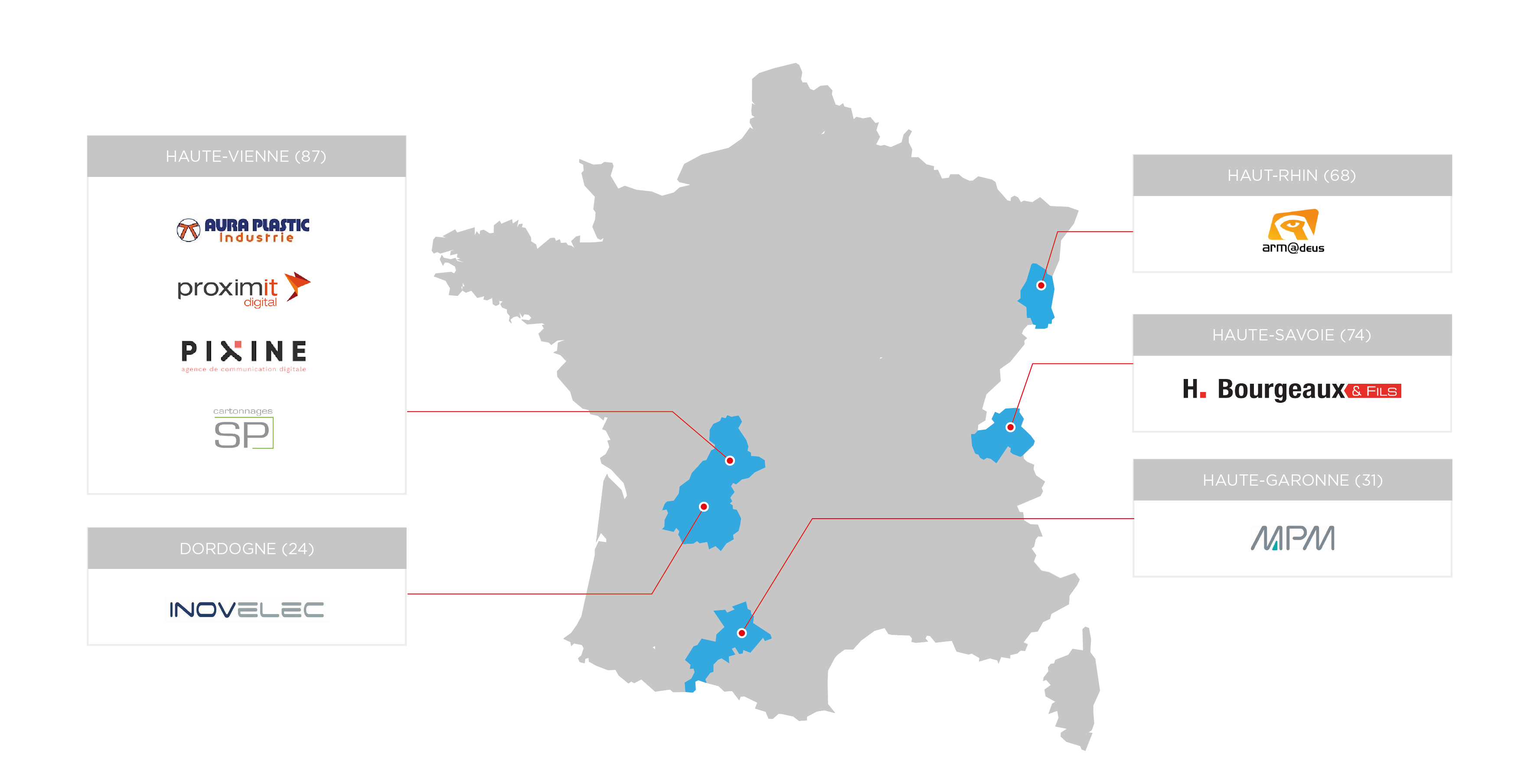 Carte made in france - BOREA